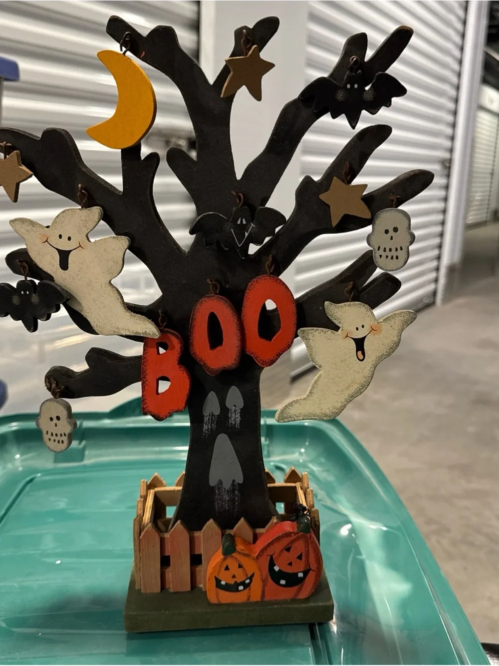 Target Halloween Boo Tree Decor - Black, Orange, Cream
